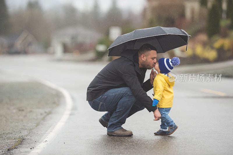 雨中漫步