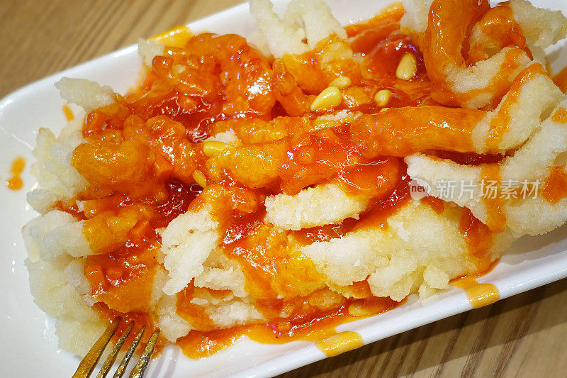 番茄汁脆鱼-中国食物