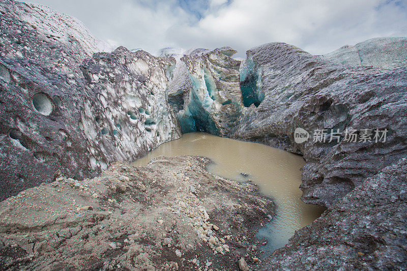 Vatnajökull冰岛的冰川