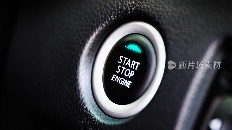 汽车发动机启动按钮，无需钥匙进入