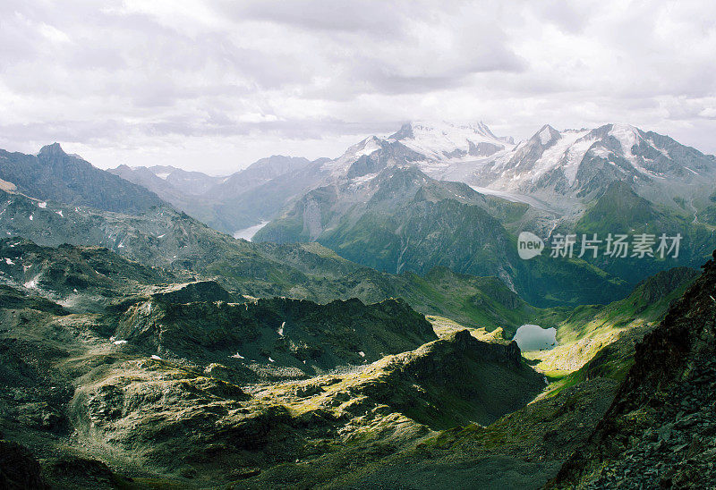 阿尔卑斯山美丽的风景。