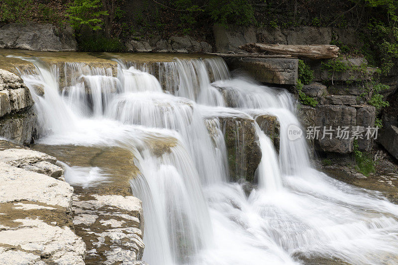 Taughannock瀑布州立公园的瀑布