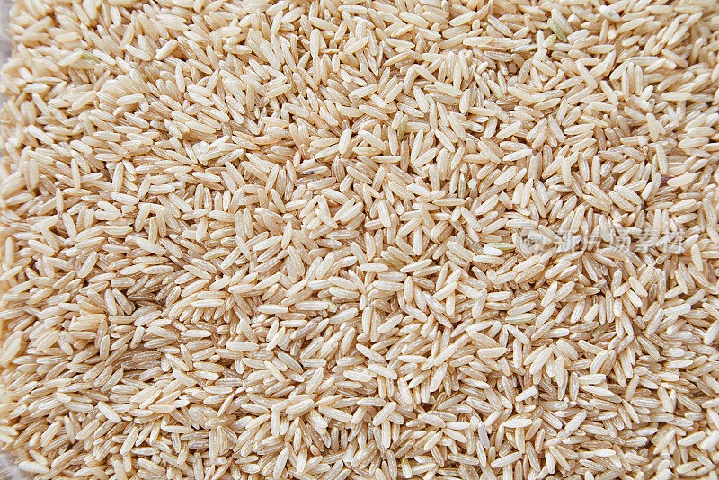 糙米食物的纹理背景