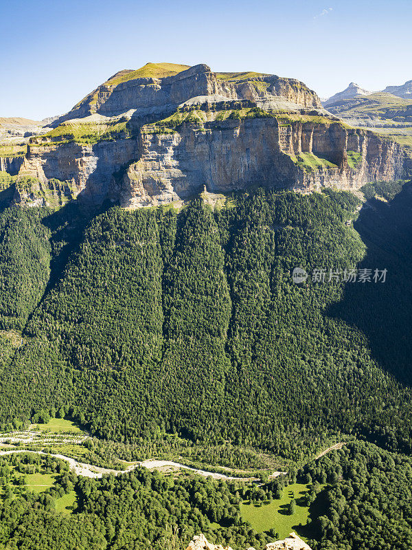 西班牙韦斯卡比利牛斯山奥尔德萨国家公园的风景