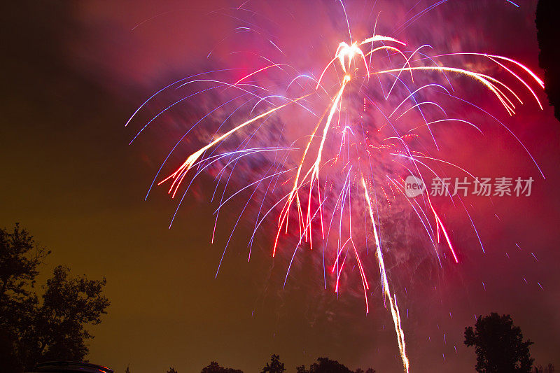 7月4日的烟花庆典，圣诞节和新年