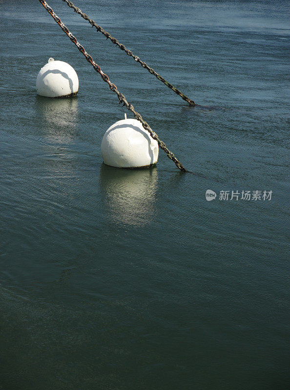 锚链浮筒浮船系泊