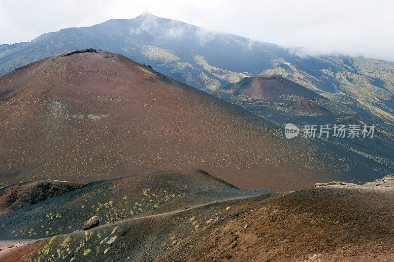 意大利西西里岛的埃特纳火山