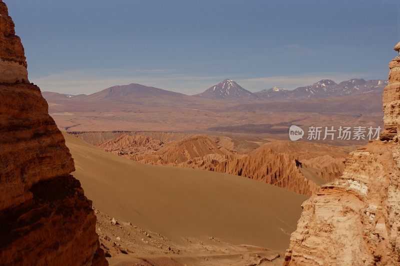 月亮谷在阿塔卡马沙漠