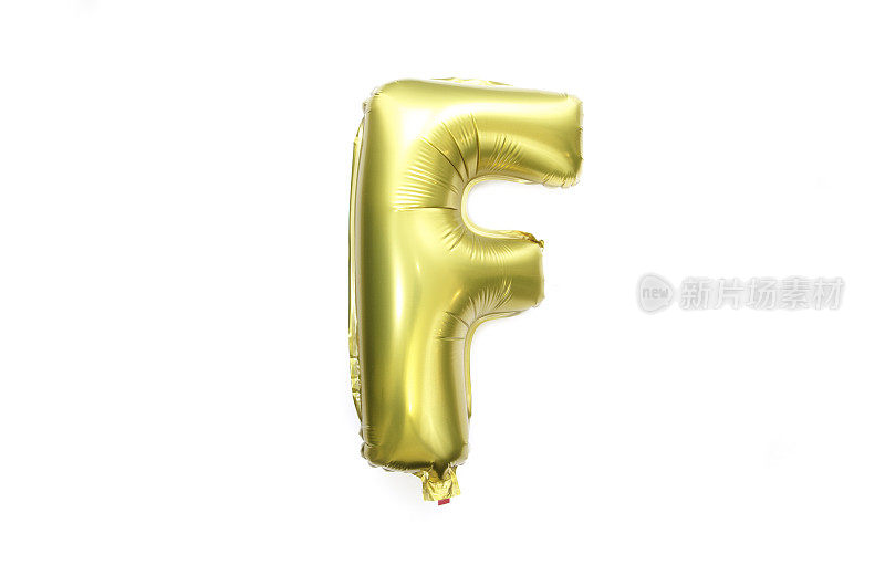 金色字母箔气球字母F