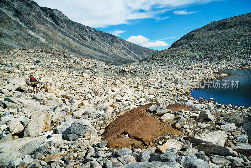 jotunhemenmountains的岩石高原风景