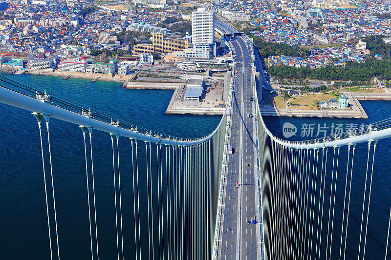 明石海峡大桥顶部