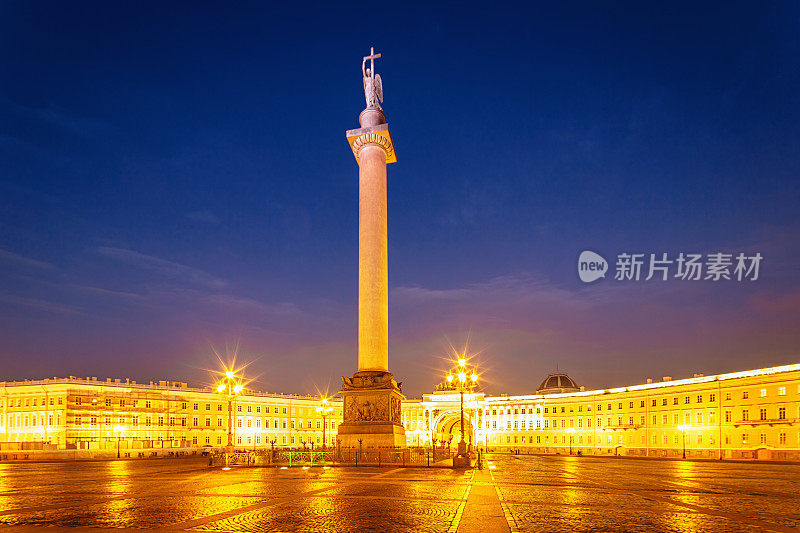 圣彼得堡宫殿广场之夜