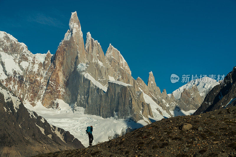 在阿根廷巴塔哥尼亚徒步旅行