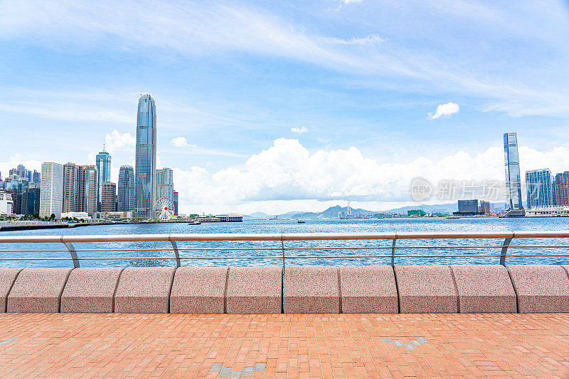 香港维多利亚港海滨长廊