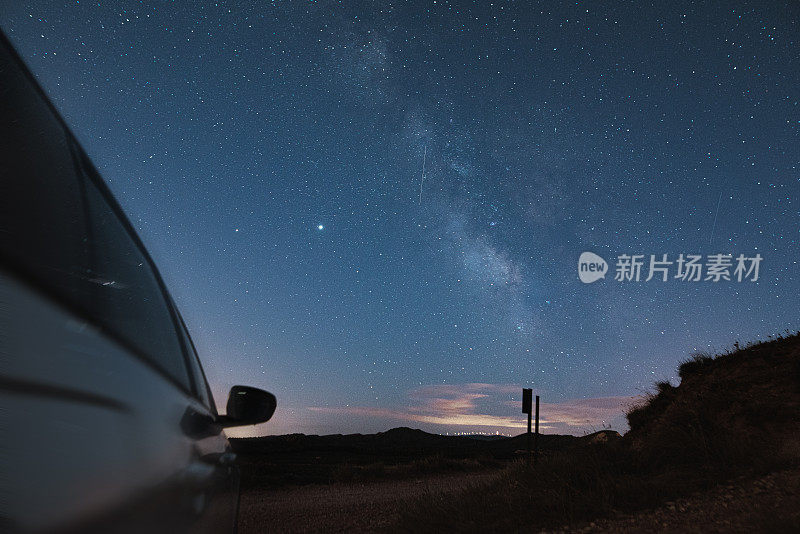 美丽的星空和银河