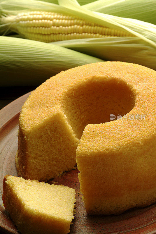 巴西传统玉米蛋糕。