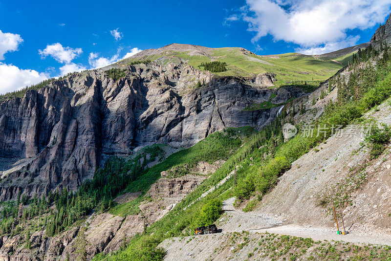 落基山脉美丽的山景