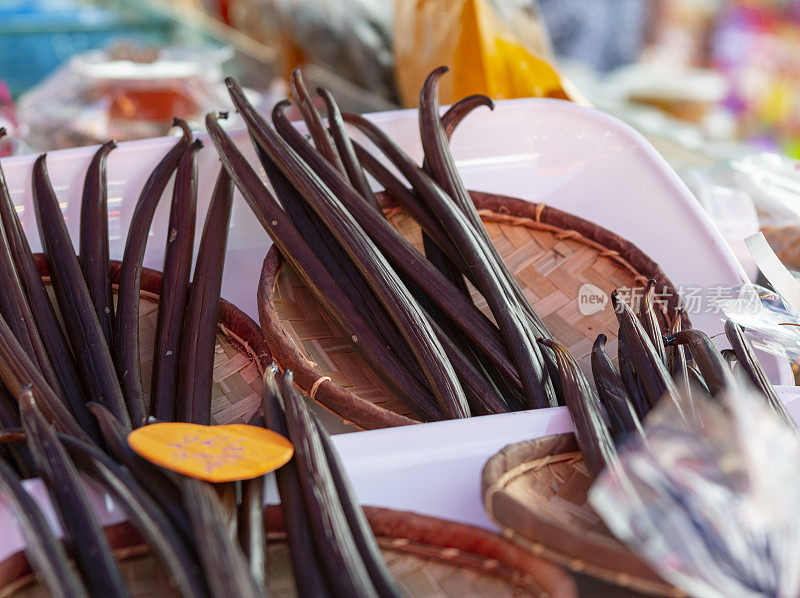 香草豆荚-留尼旺岛市场零售