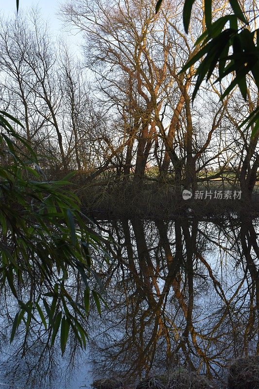 镜子湖。