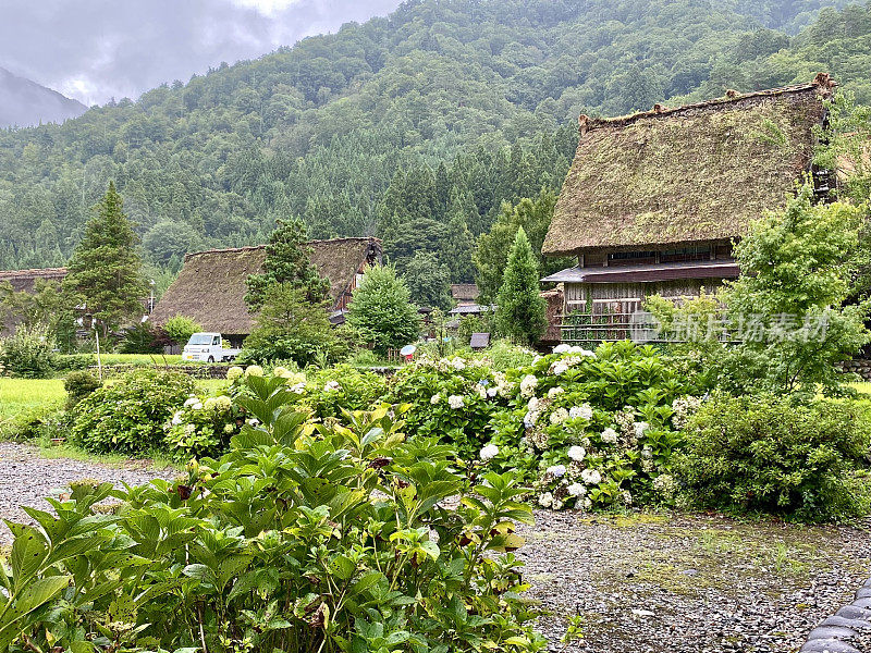 日本-白川古村-自然与建筑