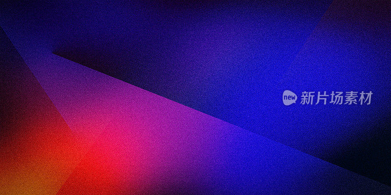 生动的几何图案上多色蓝，粉，紫，红，霓虹，橙色独家梯度背景。完美的横幅，模板