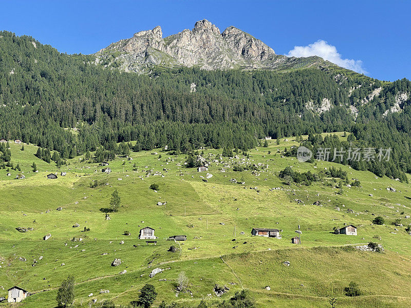 景观Graubünden，瑞士