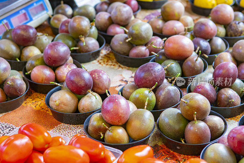 百香果，留尼旺岛的市场