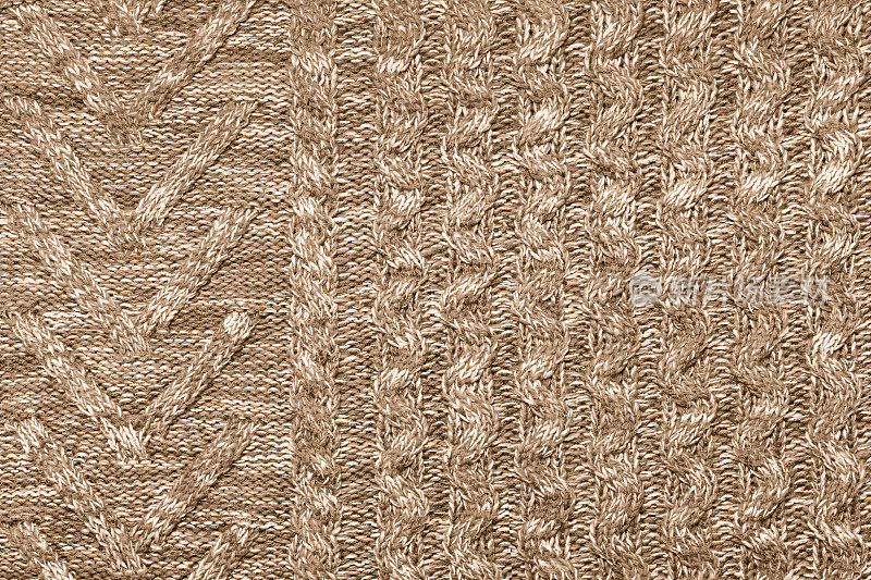 针织纹理天然柔软羊毛针织面料棕褐色混色背景