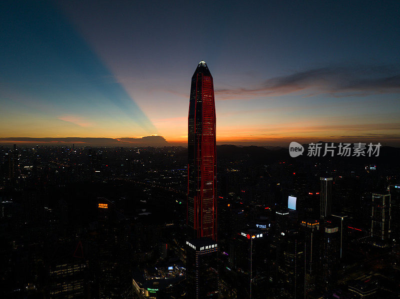 中国深圳的夜景