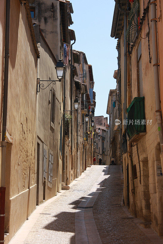 蒙彼利埃中世纪时期的街道