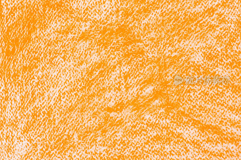 橙色蜡笔画背景纹理