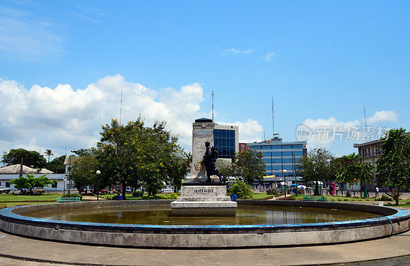 喀麦隆杜阿拉:中心广场-市中心