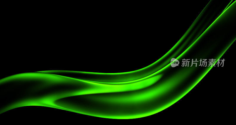 绿色的等离子体。