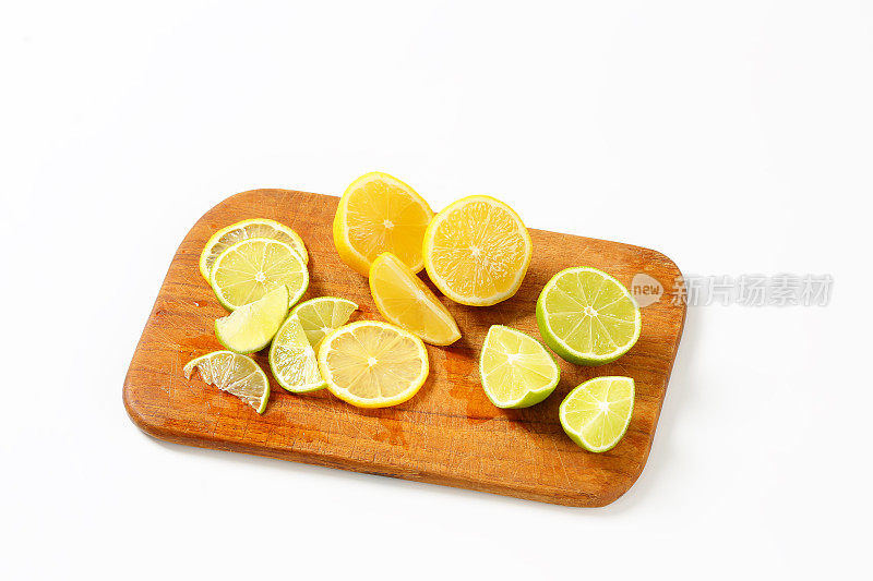 酸橙和柠檬片