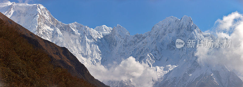 Manaslu。珠峰电路。尼泊尔的动机。