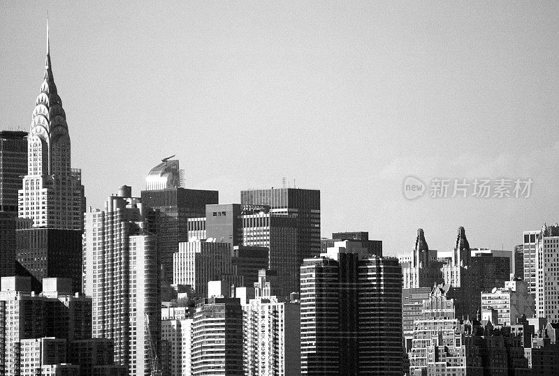 克莱斯勒大厦和纽约市的天际线