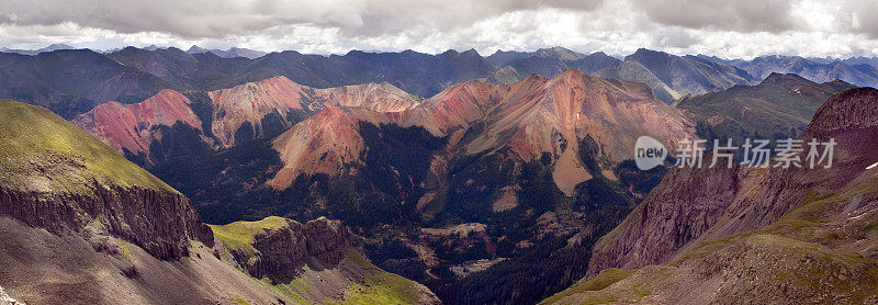 科罗拉多州乌雷的红山山脉