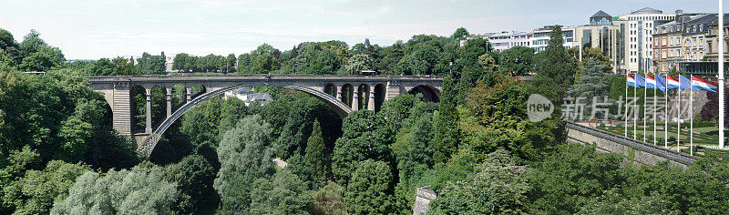 卢森堡首都欧洲全景桥
