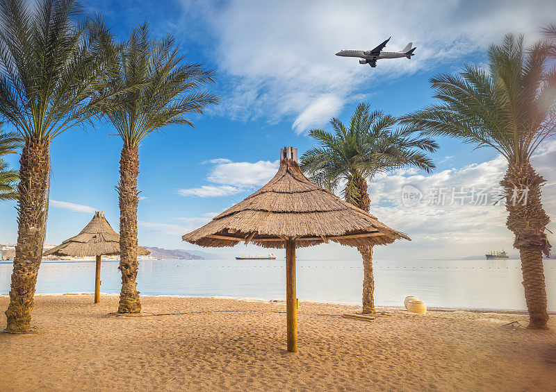以色列著名的度假休闲城市埃拉特沙滩
