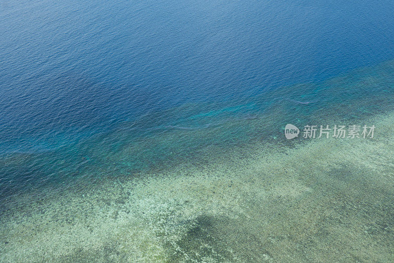 澳大利亚大堡礁的空中摄影