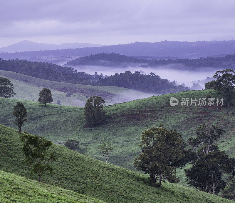 阿瑟顿高地景观，昆士兰，澳大利亚