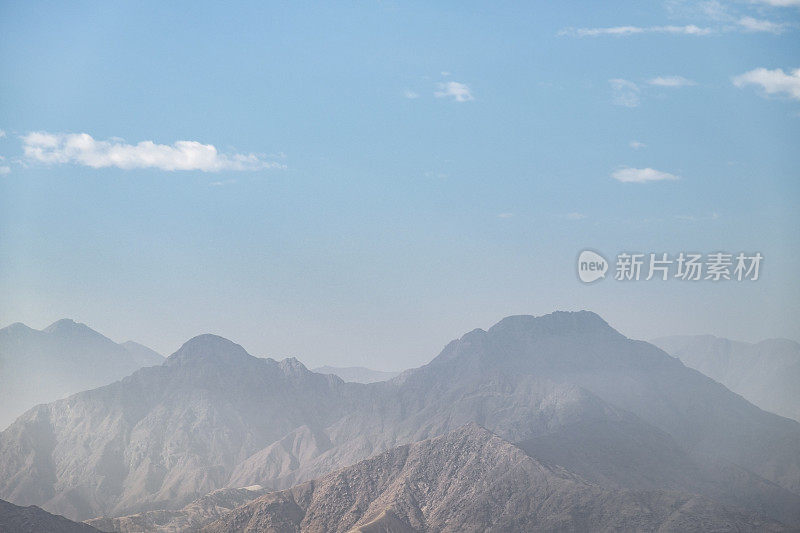 秘鲁北部的干旱山区景观