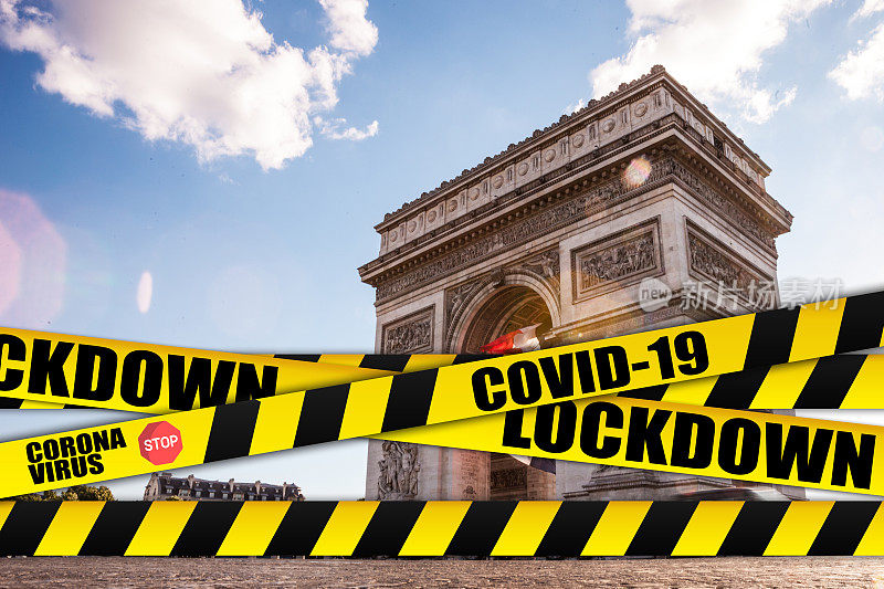 巴黎——因新冠肺炎大流行疫情，城市关闭
