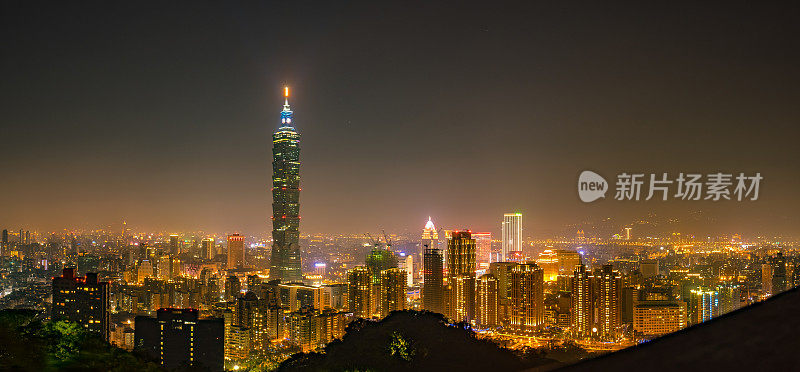 台北夜景，台湾