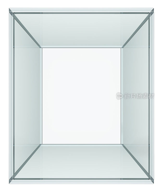 空玻璃立方体