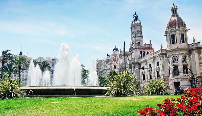 巴伦西亚市政厅广场