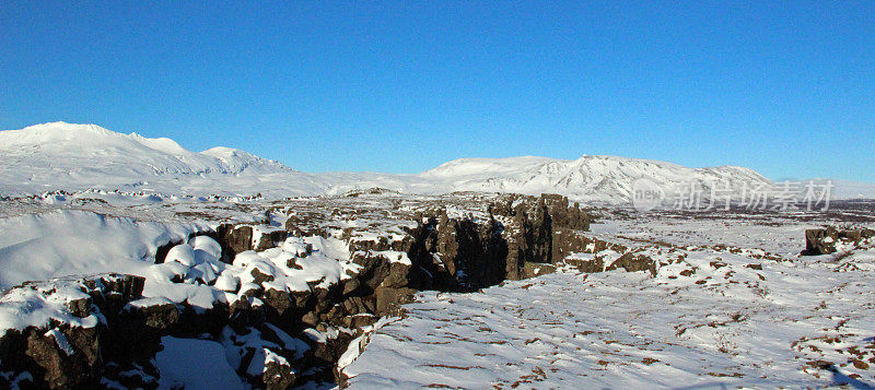 冰岛:构造板块在Thingvellir相遇