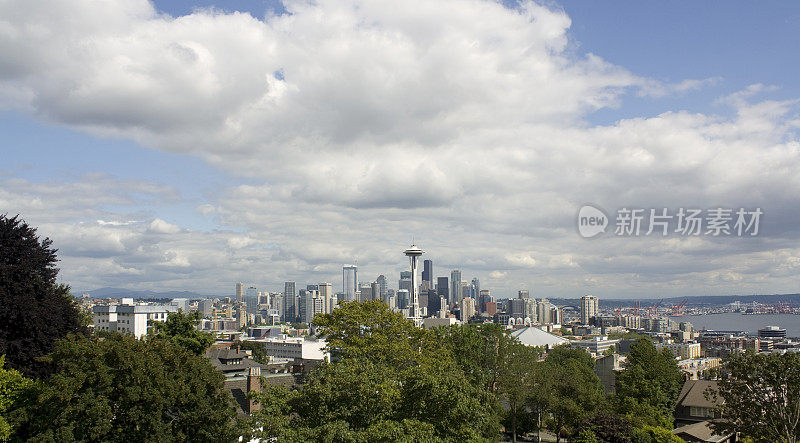 西雅图，华盛顿城市天际线