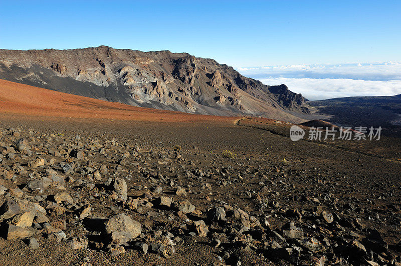 毛伊岛上美丽的哈雷阿卡拉火山口