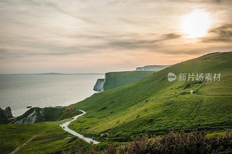 侏罗纪海岸西南海岸路径，多塞特，英格兰